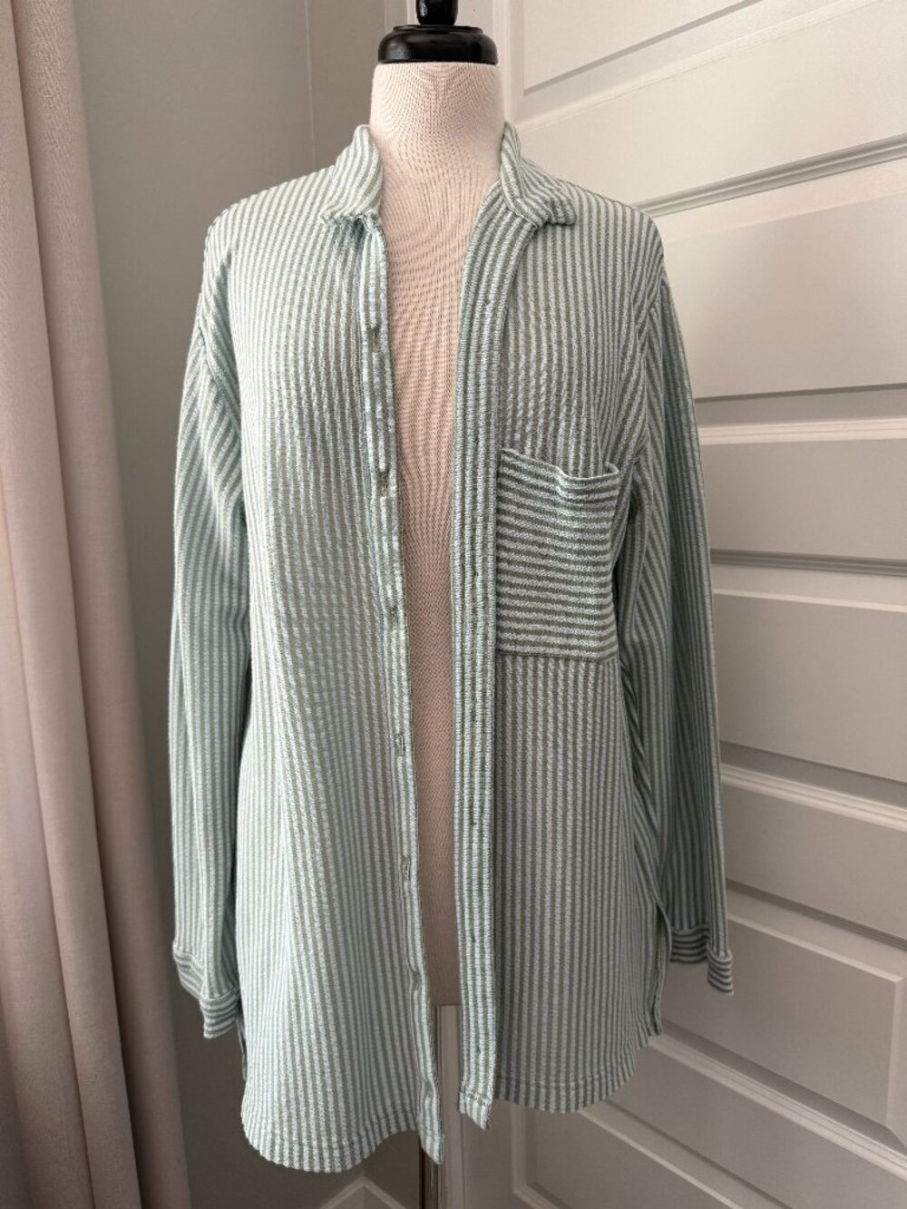 Free People Beach Better Days Ahead Oversized Shirt : Medium